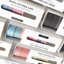 Load image into Gallery viewer, Champagne_Basic_Solid_Color_Washi_Tape_Set_Grid_Plaid_Nature_Macaron_15mm_8Rolls