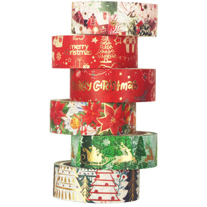 Christmas_Tree_Gold_Washi_Tape_Set_Xmas_Holiday_Red_Green_15mm_6Rolls