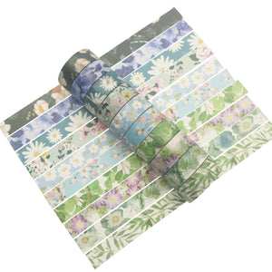 Cool_Flowers_Washi_Tape_Set_Plants_Forest_Girl_15mm_10Rolls