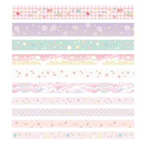 Creative_Cute_Girls_Gold_Washi_Tape_Set_Wide_Flowers_Silver_Glitter_Color_15mm_10Rolls