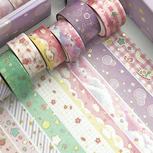 Creative_Cute_Girls_Gold_Washi_Tape_Set_Wide_Flowers_Silver_Glitter_Color_15mm_10Rolls