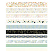 Load image into Gallery viewer, Creative_Geometric_Gold_Washi_Tape_Set_Wide_Flowers_Silver_Glitter_Color_15mm_10Rolls