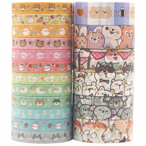 Cute_Pets_Gold_Washi_Tape_Skinny_Animals_15mm_18Rolls