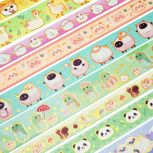 Load image into Gallery viewer,    Cute_Pets_Washi_Tape_Set_Gold_Dog_Cat_Wide_Animals_Girl_25mm_13Rolls