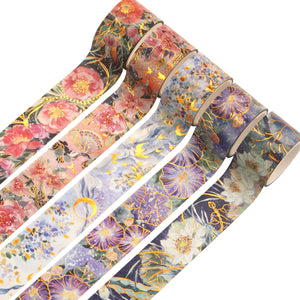    Floral_Gold_Washi_Tape_Flower_Wide_25mm_3m