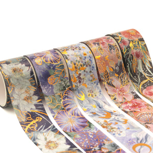    Floral_Gold_Washi_Tape_Flower_Wide_25mm_3m
