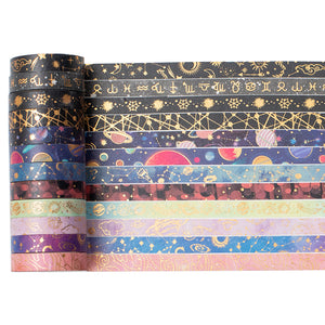 Galaxy_Washi_Tape_Set_Gold_Star_Universe_Space_Girl_5mm_30Rolls