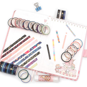 Galaxy_Washi_Tape_Set_Gold_Star_Universe_Space_Girl_5mm_30Rolls