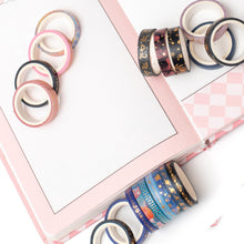 Load image into Gallery viewer, Galaxy_Washi_Tape_Set_Gold_Star_Universe_Space_Girl_5mm_30Rolls