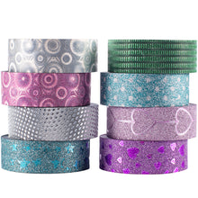 Load image into Gallery viewer, Glitter_Washi_Tape_Cute_Bling_Grils_15mm_5m