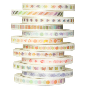 Gradient_Simple_Washi_Tape_Set_Colorful_Girl_5mm_12Rolls