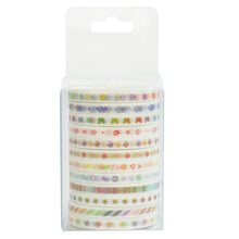 Load image into Gallery viewer, Gradient_Simple_Washi_Tape_Set_Colorful_Girl_5mm_12Rolls
