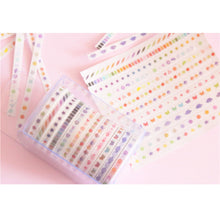 Load image into Gallery viewer, Gradient_Simple_Washi_Tape_Set_Colorful_Girl_5mm_12Rolls