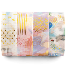 Load image into Gallery viewer, IG_Gold_Washi_Tape_Geometric_Bronzing_15mm_4Rolls