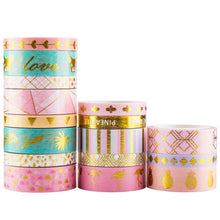 Load image into Gallery viewer, IG_Gold_Washi_Tape_Set_Cute_Girl_15mm_16Rolls