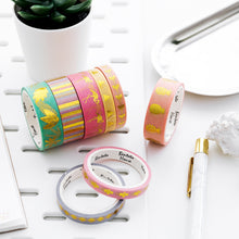 Load image into Gallery viewer, IG_Gold_Washi_Tape_Set_Cute_Girl_15mm_16Rolls