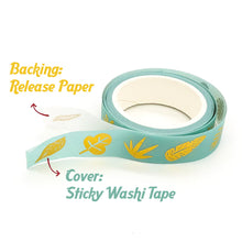 Load image into Gallery viewer, IG_Gold_Washi_Tape_Watercolor_Silver_15mm_4Rolls