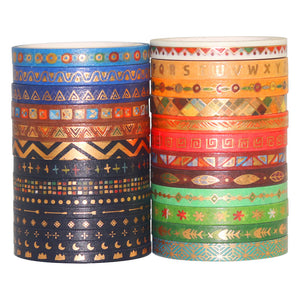 Indian_Gold_Washi_Tape_Set_Skinny_Totem_Folk_Thin_Girl_5mm_26Rolls