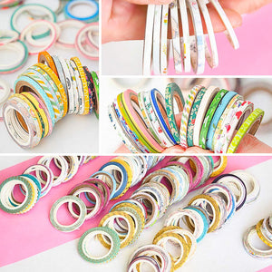    Lucky_Bag_Washi_Tape_Set_Skinny_Gold_Random_Girl_3mm_80Rolls