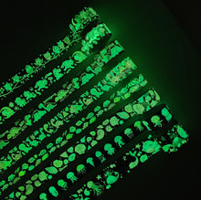Load image into Gallery viewer, Luminous_Aniamls_Washi_Tape_Set_Diaosour_Fish_Colorful_Girl_25mm_8Rolls