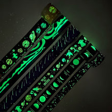 Load image into Gallery viewer, Luminous_Galaxy_Washi_Tape_Set_Black_Purple_Star_Colorful_Girl_25mm_6Rolls