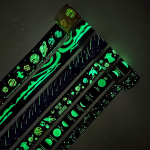 Luminous_Galaxy_Washi_Tape_Set_Black_Purple_Star_Colorful_Girl_25mm_6Rolls