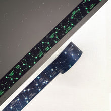 Load image into Gallery viewer, Luminous_Galaxy_Washi_Tape_Set_Black_Purple_Star_Colorful_Girl_25mm_6Rolls