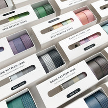 Load image into Gallery viewer, Milktea_Basic_Solid_Color_Washi_Tape_Set_Grid_Plaid_Nature_Morandi_15mm_8Rolls