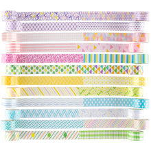 Load image into Gallery viewer, Mini_24Rolls_Washi_Tape_Micro_Small_Basic_Patterns_Macaron_10mm_3m
