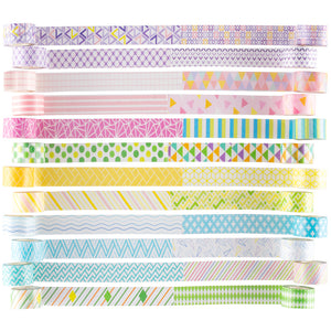 Mini_24Rolls_Washi_Tape_Micro_Small_Basic_Patterns_Macaron_10mm_3m