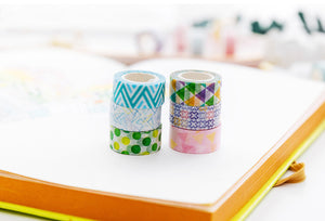 Mini_24Rolls_Washi_Tape_Micro_Small_Basic_Patterns_Macaron_10mm_3m