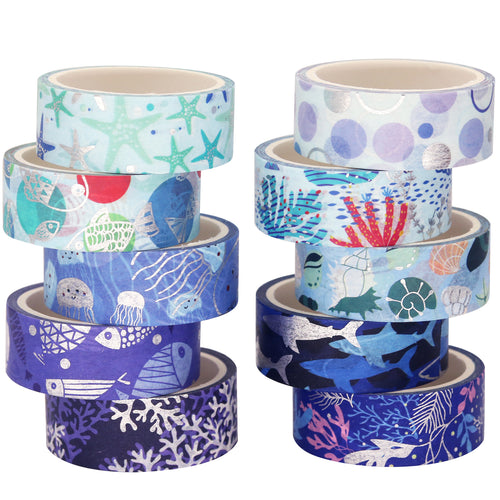 Ocean_Blue_Washi_Tape_Set_Silver_Girl_15mm_10Rolls