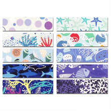 Load image into Gallery viewer, Ocean_Blue_Washi_Tape_Set_Silver_Girl_15mm_10Rolls