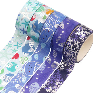 Ocean_Blue_Washi_Tape_Set_Silver_Girl_15mm_10Rolls