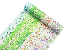 Load image into Gallery viewer, Poetic_Green_Gold_Washi_Tape_Set_Colorful_Girl_15mm_12Rolls