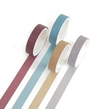 Load image into Gallery viewer, Pure_Solid_Washi_Tape_Nature_Color_9mm_4Rolls