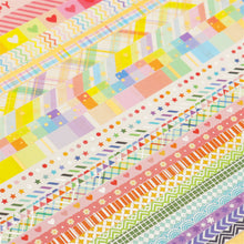 Load image into Gallery viewer, Rainbow_Lollipop_Gold_Washi_Tape_Set_Skinny_Pink_10mm_27Rolls