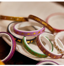 Load image into Gallery viewer,    Skinny_Gold_Washi_Tape_Set_Pearl_Thin_Silver_Glitter_Color_5mm_20Rolls