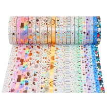 Load image into Gallery viewer, Skinny_Gold_Washi_Tape_Set_Thin_Foil_5mm_24Rolls
