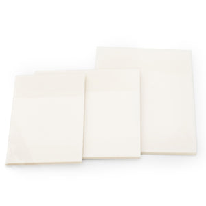 Solid Color Translucent Sticky Notes - White