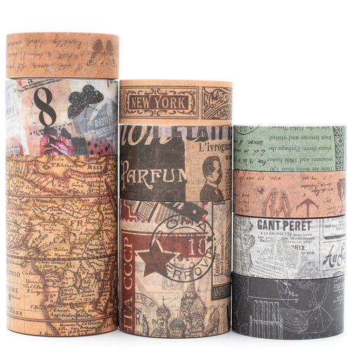 Vintage_Wide_Washi_Tape_Map_Stamp_Patterns_Grils_25mm_3m