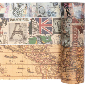 Vintage_Wide_Washi_Tape_Map_Stamp_Patterns_Grils_25mm_3m