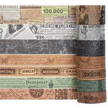Load image into Gallery viewer, Vintage_Wide_Washi_Tape_Map_Stamp_Patterns_Grils_25mm_3m