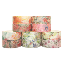 Load image into Gallery viewer, Warm_Flowers_Washi_Tape_Set_Plants_Forest_Girl_15mm_10Rolls