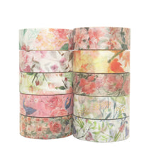 Load image into Gallery viewer, Warm_Flowers_Washi_Tape_Set_Plants_Forest_Girl_15mm_10Rolls