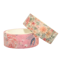 Load image into Gallery viewer, Warm_Flowers_Washi_Tape_Set_Plants_Forest_Girl_15mm_10Rolls