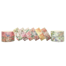 Load image into Gallery viewer, Warm_Flowers_Washi_Tape_Set_Plants_Forest_Girl_15mm_10Rolls