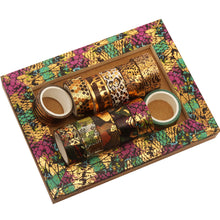 Load image into Gallery viewer, Wild_Animals_Washi_Tape_Gold_Foil_15mm_3m