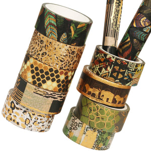 Wild_Animals_Washi_Tape_Gold_Foil_15mm_3m