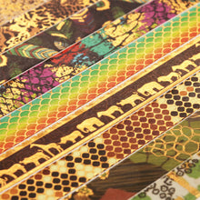Load image into Gallery viewer, Wild_Animals_Washi_Tape_Gold_Foil_15mm_3m